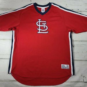 VTG MLB True Fan St Louis Cardinals Short Sleeve Embroidered Jersey Mens XL EUC